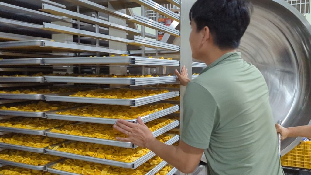 hoàn thành mẻ mít sấy thăng hoa